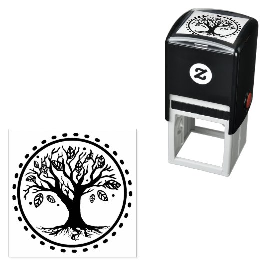 Boho stamboom veren genealogie  zelfinktende stempel (In situ)