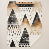 Boho-stampatroon Sherpa Deken (Voorkant)