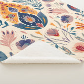 Boho-stampatroon Sherpa Deken (3/4)