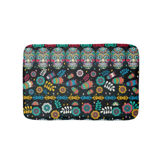 Boho stamschedels: kleurrijk patroon. badmat (Voorkant)