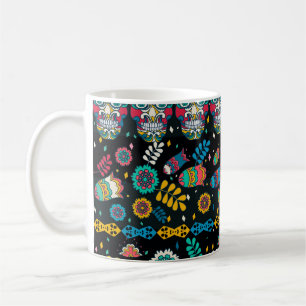 Boho stamschedels: kleurrijk patroon. koffiemok
