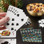 Boho stamschedels: kleurrijk patroon. pokerkaarten (Insitu)