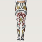 Boho Starburst Tie Dye Leggings (Voorkant)