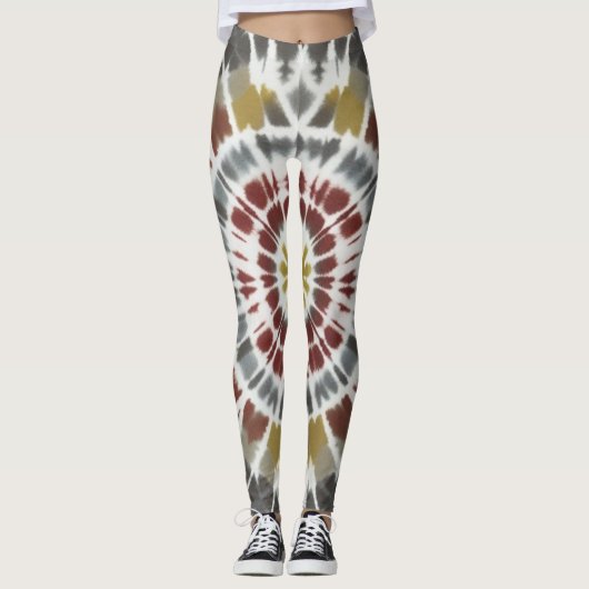 Boho Starburst Tie Dye Leggings (Voorkant)