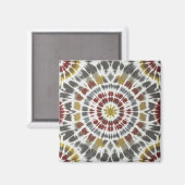 Boho Starburst Tie Dye Magneet (Voorkant / Achterkant)