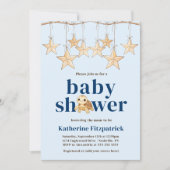 Boho Stars Baby Zee Schildpad Nautisch Baby shower Kaart (Voorkant)