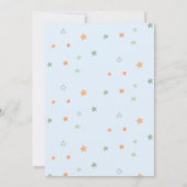 Boho Stars Baby Zee Schildpad Nautisch Baby shower Kaart (Achterkant)