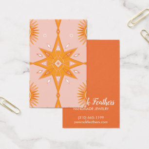 Boho Stars die Ketting juwelen-kaart verdienen Visitekaartje