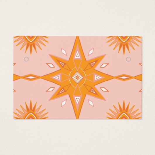 Boho Stars die Ketting juwelen-kaart verdienen Visitekaartje (Voorkant)