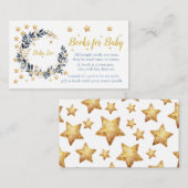 Boho Stars Greenery Baby Shower Kaart Enclosure (Voorkant / Achterkant)