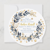 Boho Stars Groene Baby Shower Uitnodiging (Voorkant)