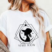 Boho Start Vandaag Geometrische Vrouw Inspirerend Tri-Blend Shirt