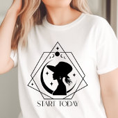 Boho Start Vandaag Geometrische Vrouw Inspirerend Tri-Blend Shirt