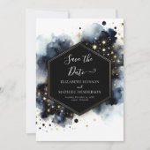 Boho sterren hemelse bruiloft save the date (Voorkant)