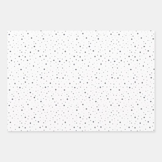 boho sterren kerst en viering ontwerp inpakpapier vel (Voorkant)