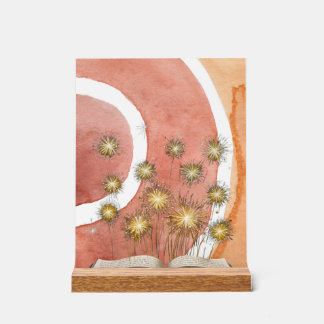 Boho sterrenlicht kunst acryl bord