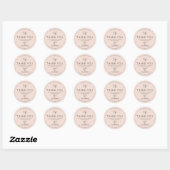 Boho Sticker met Logo Bedankt voor uw bestelling (Vel)