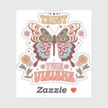 Boho Sticker, vertrouw op je visioenen