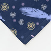 boho-stijfveren patroon fleece deken (Hoek)