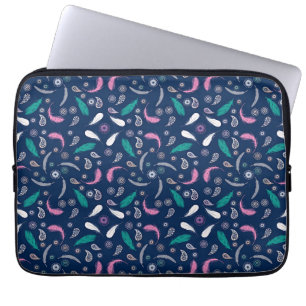 boho-stijfveren patroon laptop sleeve