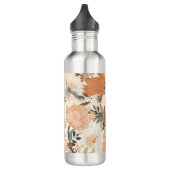 Boho-stijl bloemen patroon lichte kleuren waterfles (Links)