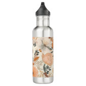 Boho-stijl bloemen patroon lichte kleuren waterfles (Rechts)
