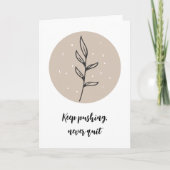 Boho stijl bloemkaart met delicate ontwerpen kaart (Voorkant)