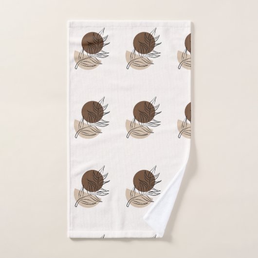 Boho stijl Bohemian minimalistische kunst Bad Handdoek (Handdoek)