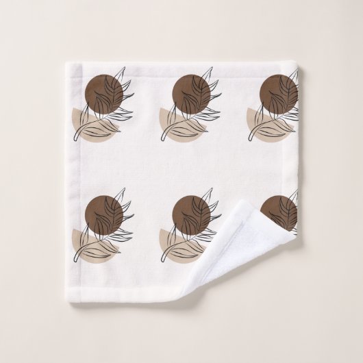 Boho stijl Bohemian minimalistische kunst Bad Handdoek (Wasdoekje)