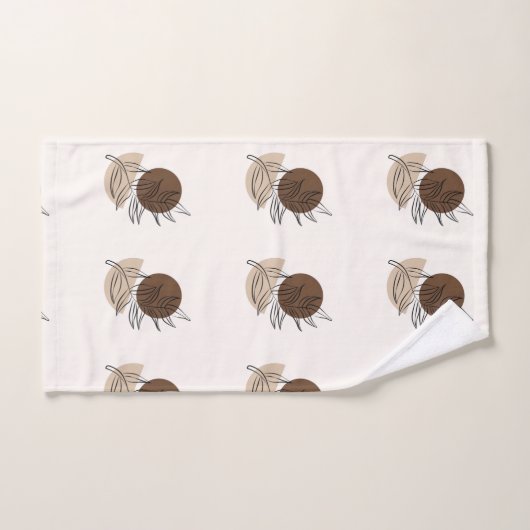 Boho stijl Bohemian minimalistische kunst Bad Handdoek (Handdoek)