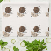 Boho stijl Bohemian minimalistische kunst keukenha Theedoek (Gevouwen)