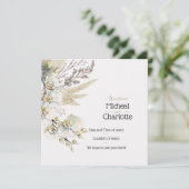 -Boho stijl bruiloft Kaart (Staand voorkant)