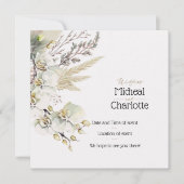 -Boho stijl bruiloft Kaart (Voorkant)