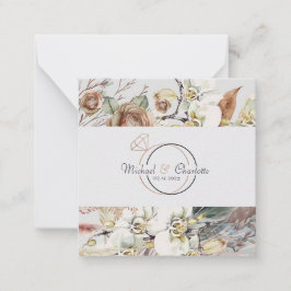 Boho stijl bruiloft uitnodiging