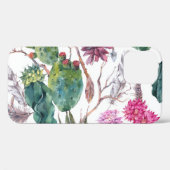 Boho stijl,  cactus Waterverf. Case-Mate iPhone Case (Achterkant (horizontaal))