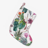 Boho stijl, cactus Waterverf. Kleine Kerstsok (Voorkant (Hangend))