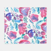 boho stijl floral rustic hand-getekende illustrati fleece deken (Voorkant (Horizontaal))