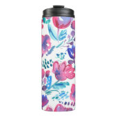 boho stijl floral rustic hand-getekende illustrati thermosbeker (Voorkant)