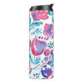 boho stijl floral rustic hand-getekende illustrati thermosbeker (Gedraaid links)