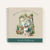 Boho stijl gepersonaliseerde Motivatie offerte Notitieboek (Voorkant)