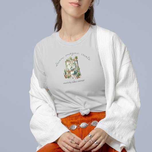 Boho stijl gepersonaliseerde Motivatie offerte T-shirt