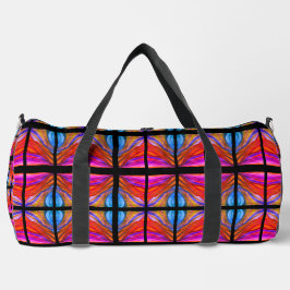 Boho stijl heet roze en zwart plunjezak