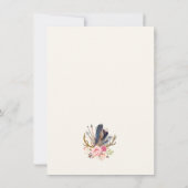 Boho stijl ontwerp aanpasbare Dank kaart (Achterkant)