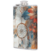 Boho stijl ontwerp met dromenvangers heupfles (Links)