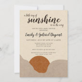 Boho stijl Ray of Sunshine Baby shower Invitation Kaart (Voorkant)
