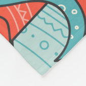 Boho stijl schattige monsters, naadloos. fleece deken (Hoek)