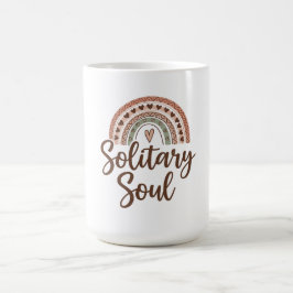 Boho stijl solitaire ziel ontwerp koffiemok
