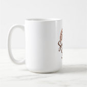 Boho stijl solitaire ziel ontwerp koffiemok (Links)