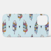 Boho stijl veer hand getekend Case-Mate iPhone case (Achterkant (horizontaal))