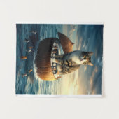 Boho stijl wandtapijt – Minimalistische wandkunst  Wandkleed (Voorkant (horizontaal))